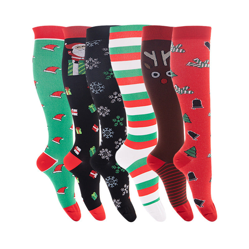 Christmas Novel Colorful Pattern Socks