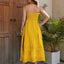 French Romantic Style Maxi Dress- Yellow