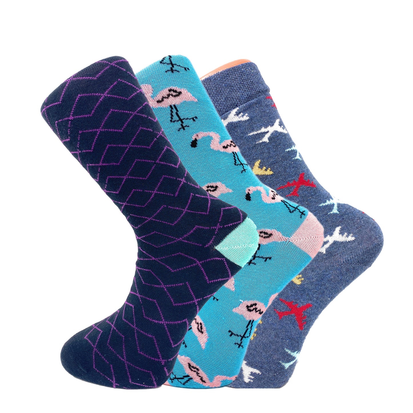 Dizzy Pattern Socks- 3Pairs