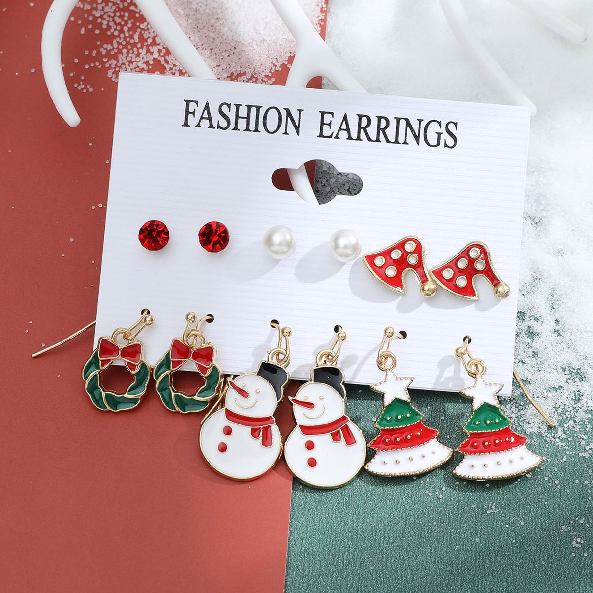 Christmas Designs Earrings Set