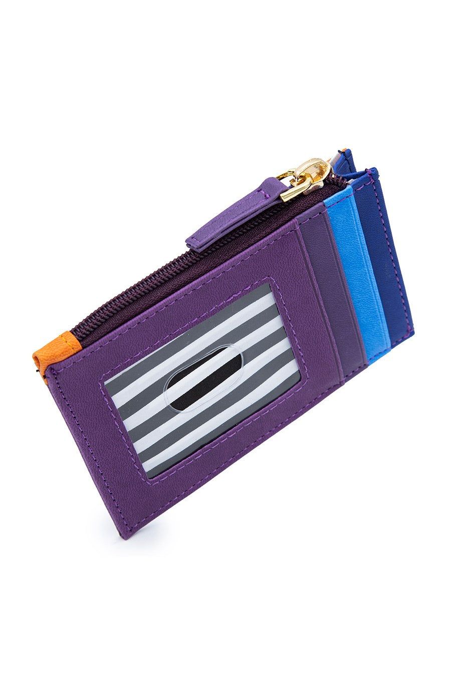 Purple Zippered Card Holder