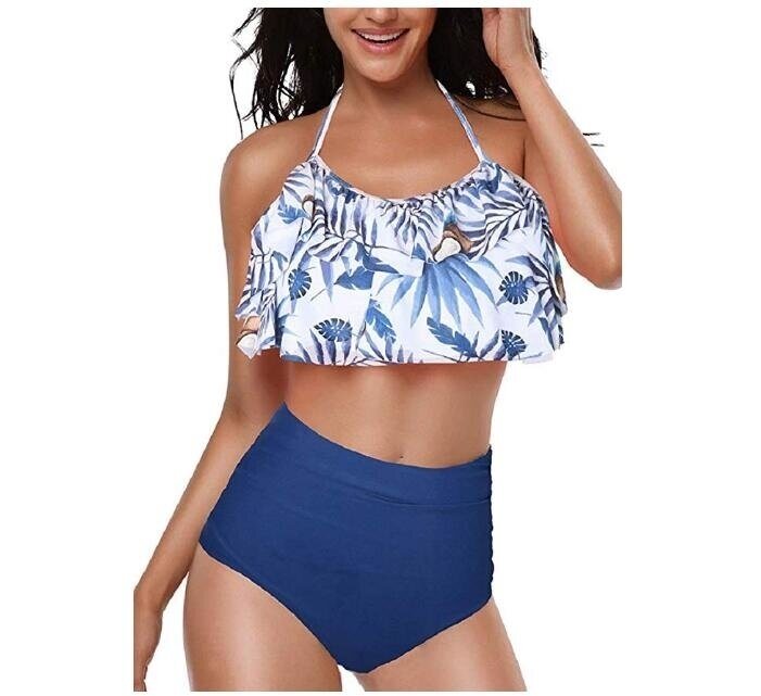 Halter Neck Two Piece Swimsuit