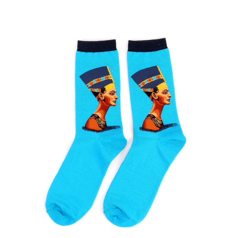 Retro Famous Oil Painting Socks