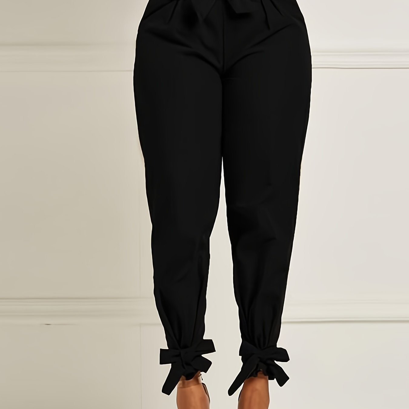 Bowknot Loose Pencil Pants