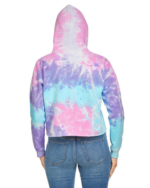 Tie-Dye Cropped Hoodie