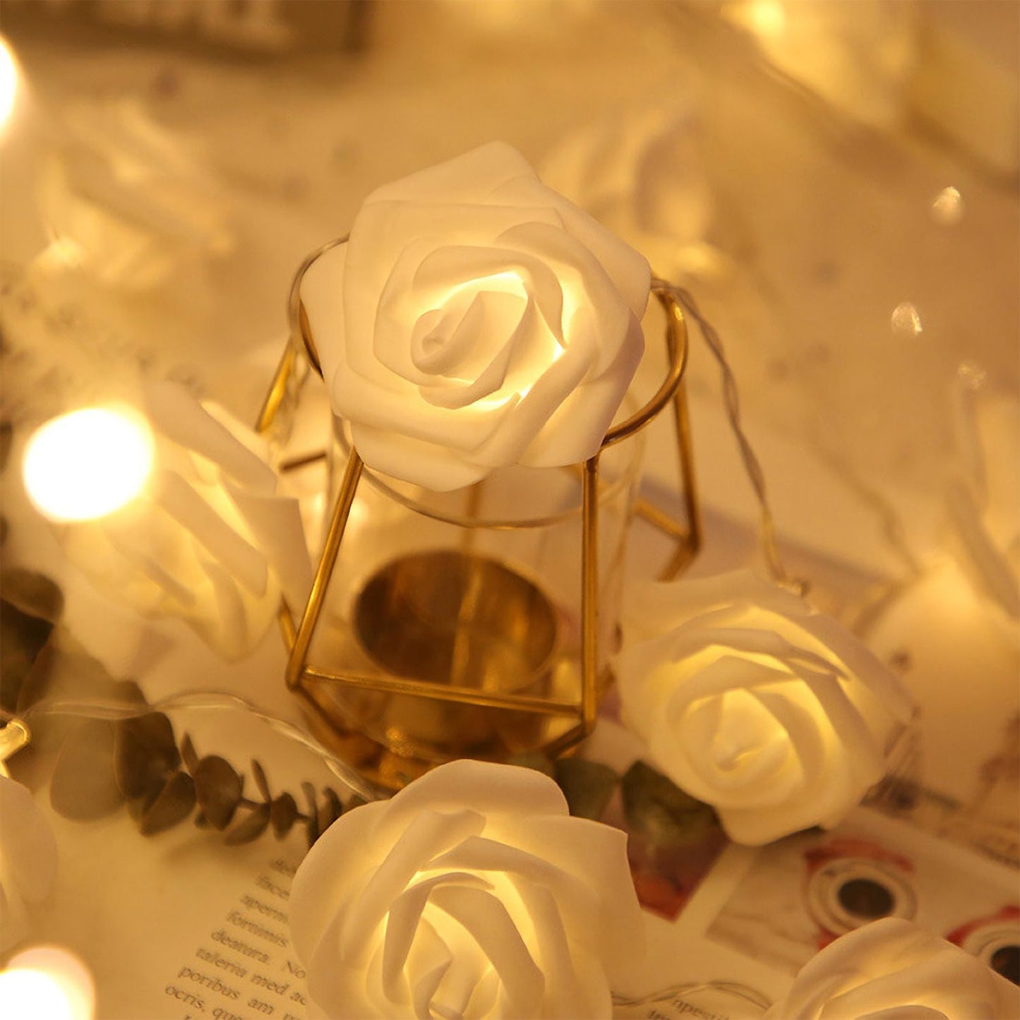 Rose Flower String Lights