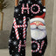 Christmas Santa Print Pants