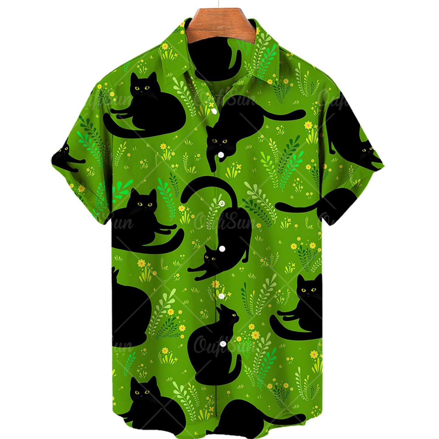 Cute Cat Print Shirt