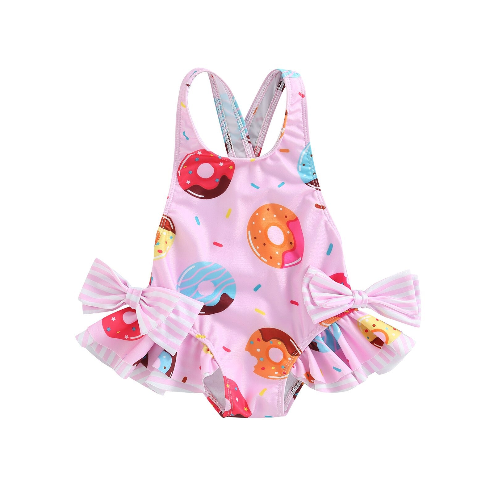 Girls Large Bowknot Swimwear