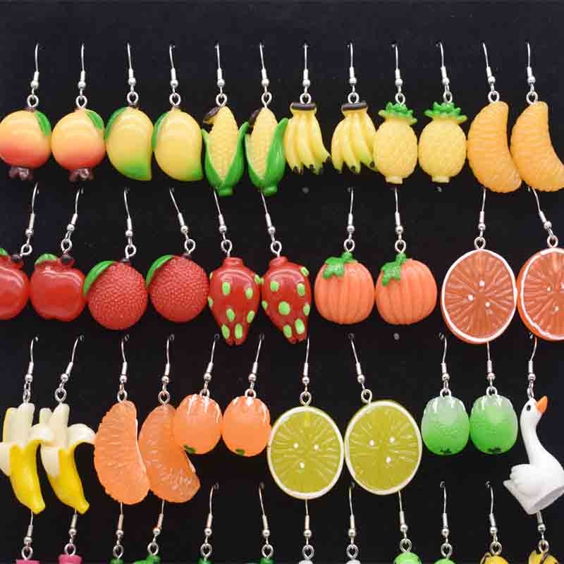 Animals-Fruits-Vegetables Themed Earrings