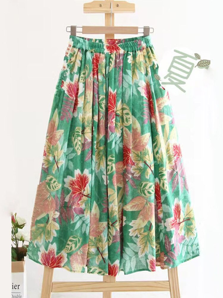 Floral Skirt Women