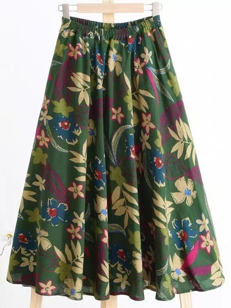 Floral Skirt Women