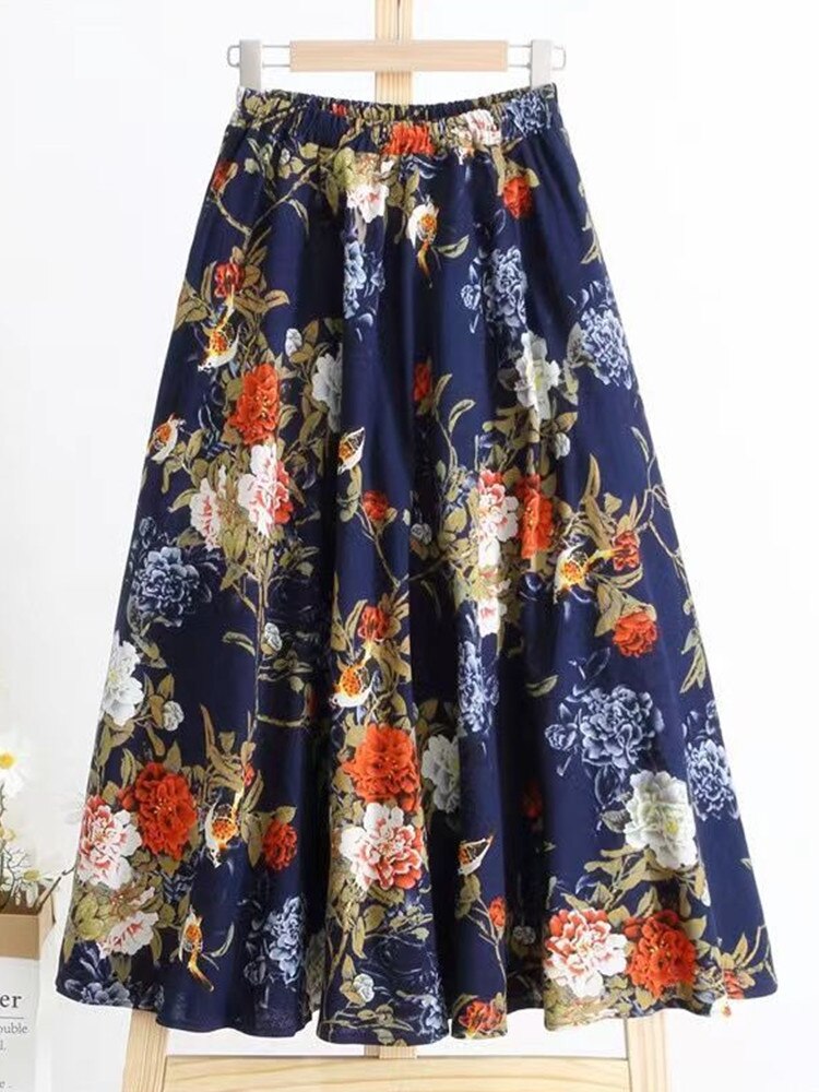 Floral Skirt Women