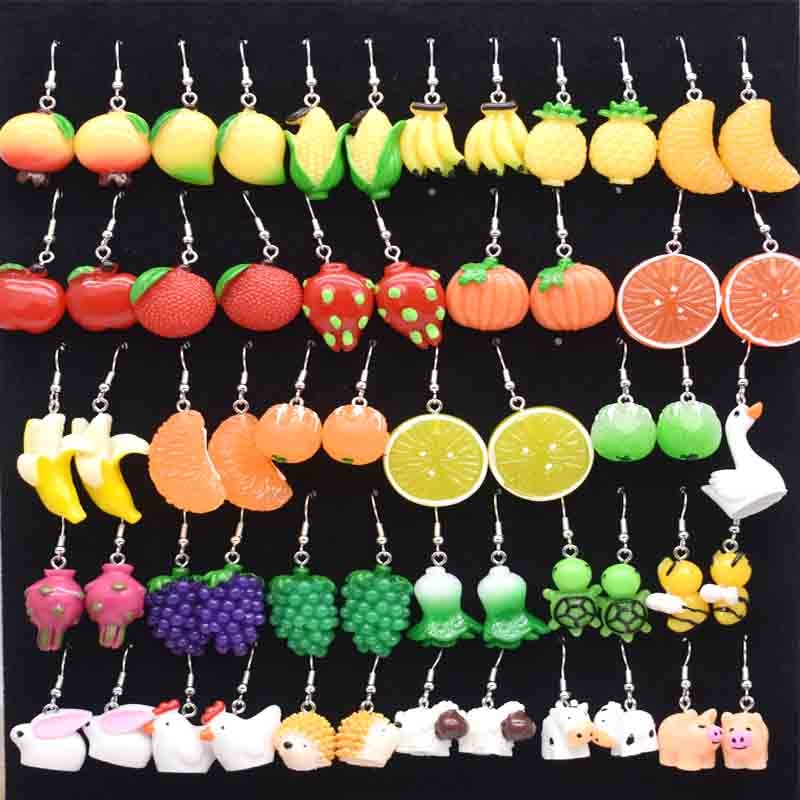 Animals Fruits Vegetables Themed Earrings