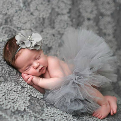Baby Girls Princess Tutu Skirt Headband - bonbop
