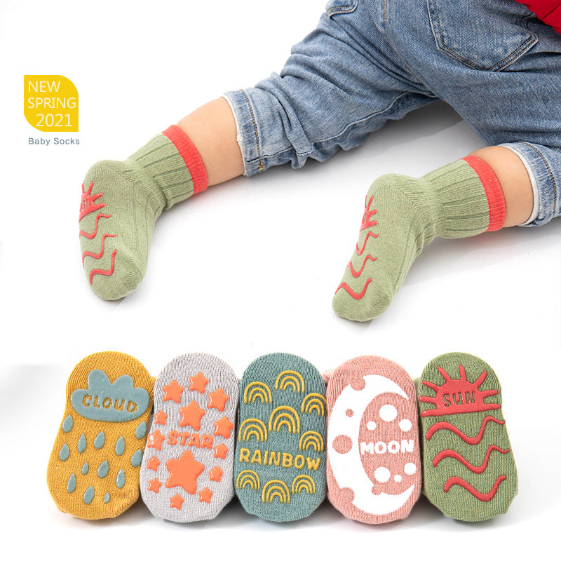 5Pairs Cute Lovely Short Baby Socks - bonbop