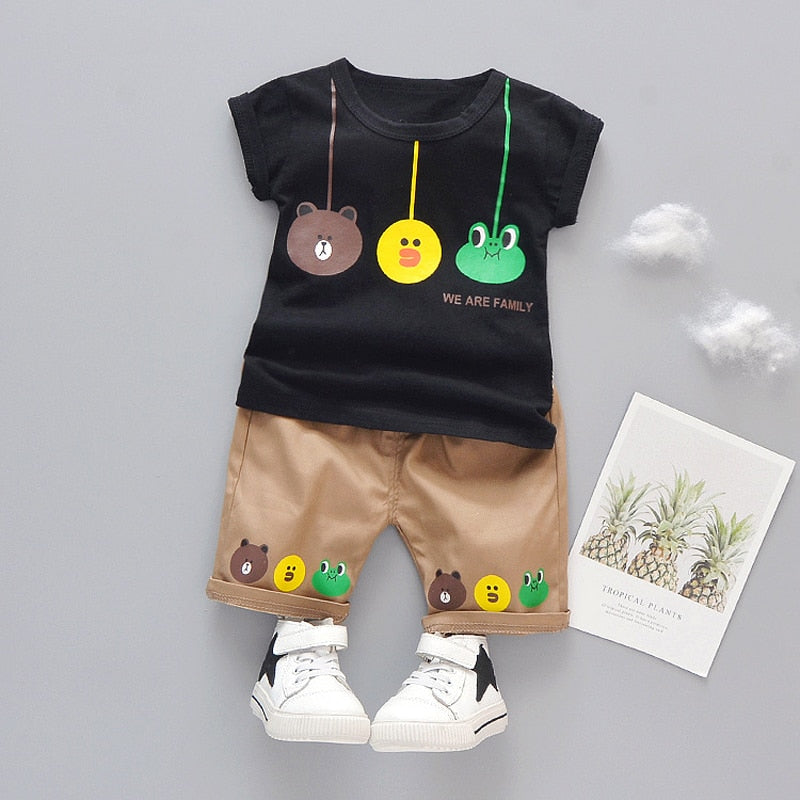 Summer Kids Cartoon Spring Cotton T-shirt 2023 Boy Girl Baby Print