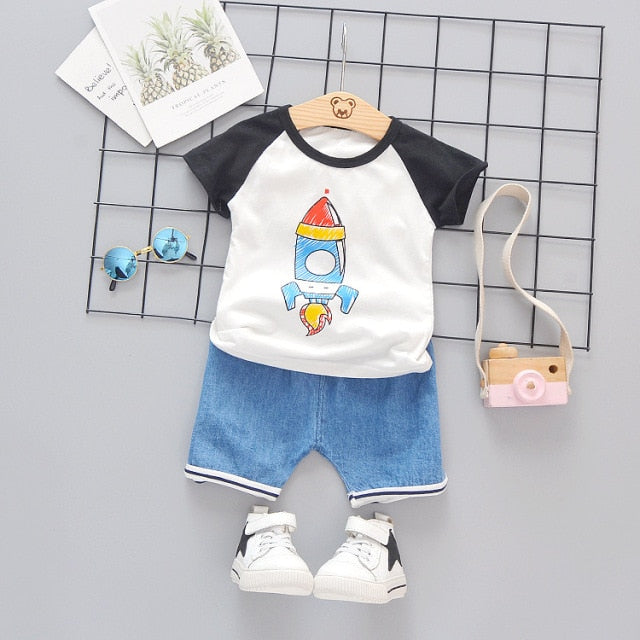 Baby Boys Girls Cartoon Clothes - bonbop