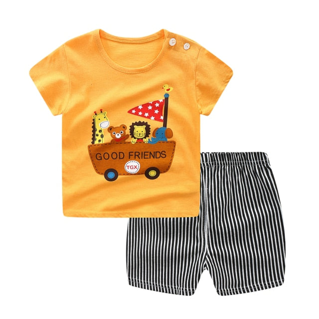 Baby Boys Girls Cartoon Clothes - bonbop