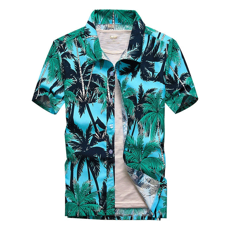 Short Sleeve Button Down Hawaiian Shirts - bonbop