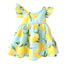 Casual Fruit Pattern Baby Girl Dress