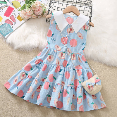 Cute Cotton Fruit Pattern Dress