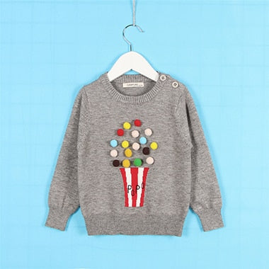 Popcorn Girls Knitted Sweater